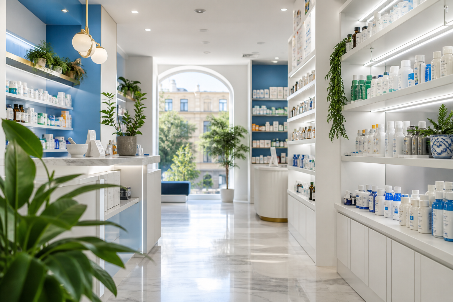 Interno della farmacia